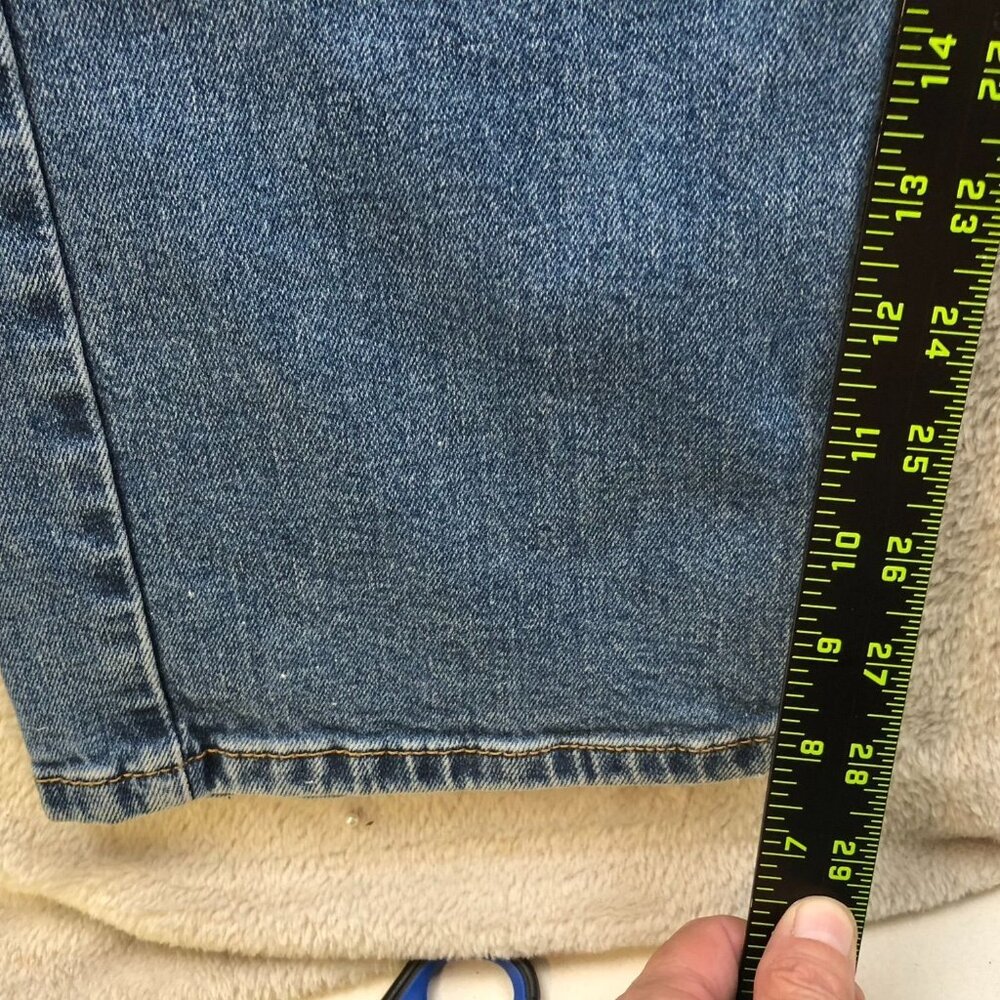 Levis Mens 505 Jeans 38x30 Straight Leg Classic Casual Denim Relaxed Fit Blue - Picture 5 of 12